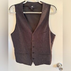 H&M Unisex Formal Gray Vest 42 Regular